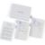 ZERONE CENTRE Wedding Vow Books His and Hers Set w/Chiffon Bow & Gift Box