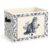 zewepri Blue Floral Cat Storage Bin, Foldable Fabric Organizer