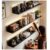 Zfmnoyev 1pcs Wall Mounted Aluminum Alloy Illuminated Shelves