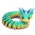 ZGDRUIQ 3D Printed Snakes Toys, 3D Printed Animals for Kids, Realistic Cute Desk Decor, Flexible Jointed Model, Fun Play Gift for Festivals and Birthday,Decor，Rainbow