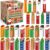 Zhanmai 500 Pcs Christmas Bookmark Rulers Bulk with 10 Designs, Frosted PP Book Tracker Page Markers for Kids Students, Classroom Prizes, Holiday Party Favors, Stocking Stuffers and Reading Gifts
