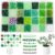 Zhaoyao 1600Pcs Green Glass Beads for Bracelets, 6mm Crystal Beads