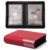 Zhehao 1 Pack Comic Book Binder, PU Leather Storage Album with 20 Double Sided Sleeves, Holds Up to Comics, Protective Display Organizer and Gift for Collectors, Fits Most Collections(Red)