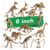 ZHFCGO 6 Inch Dinosaur Fossils Skeleton, Sandbox Digging Bones (12 Pcs)