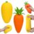 Zhgood 2Pcs Jumbo Squishies Fidget Toys – Corn & Carrot Squishy Squeeze Toy