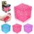 Zhgood Cube Squishy Fidget Toys,Pink Slow Rising Stress Ball for ADHD