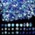 ZHIYUXI 1150PCS Blue Beads Winter Glass Beads Kit Blue White Jewelry Making