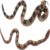 Zhnkl Realistic Rubber Fake Snakes 2 Pcs,Soft Toy Snake for Halloween