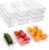 ZHOHO TANT 9 Pack Refrigerator Organizer Bins,3 Sizes Clear Pantry Storage with Handles for Fridge, Freezer, Shelves, Drawer, Bins, Snack Organizer for Home & Kitchen