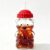 ZHSSTUIEN Cute Bear Glass Cup with Straw & Lid, 20oz Glass Water Bottle for Cold/Hot Drinks, Cute Bear Pattern Mug, Christmas Day Birthday Gift (Red)