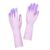 ZHYAPDMYJ Colorful Reusable PVC Dishwashing Gloves, Non-Slip Waterproof Flexible Household Cleaning Gloves for Kitchen Bathroom Men Women