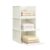 ZHYOCOGY 3 Pack Stackable Closet Baskets, Pull-Out Storage Shelves Bins, Large Wardrobe Organizer Boxes for Clothing, Bedroom, Bathroom & Living Room (32.5 x 42.5 x 67.5 cm)