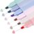 Zibuyu® Aesthetic Highlighter Pen Set, 6 Soft Chisel Tip Cute Color Markers, Fast Drying Graffiti Art Highlighter for Journal, Study Notes, Office Writing, Classroom, School Supplies