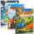 ZICOTO Fun Coloring Books for Kids Set of 3 – Dinosaur, Space & Trucks