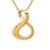 Zilora 14K Yellow Gold Fill Reversible Cubetto Omega Snake Slide Necklace Chain Pendant Charm
