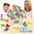 Ziogogco 48 Pcs Game Gifts, Balance Stacking Blocks Game，Perfect for Family, Parties, Travel,Boys Girls Gifts，Novelty Toy Gift for Kids or Friends