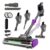 Zipappli Cordless Vacuum Cleaner for Home, 55kpa Foldable, Anti-Tangle