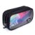 ZIPIT Half & Half Pencil Case, 3-Compartment Aesthetic Zipper Pouch, Black