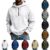 zip up sweatshirts no hood,Men’s Lightweight Warm Hoodie Polar Fleece Thick Thermal Hooded Active Jacket Athletic Hoody Workout Windbreaker Coat Dark Blue