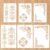Ziuohaa 6 Pcs Floral Stencils for Painting – Border Stencils for Crafts