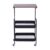 ZJchao 3 Tier Rolling Cart with Tabletop Lockable Wheels Mobile Storage Cart Sturdy Metal Utility with MDF Top 4 Lockable Casters for Kitchen Office Bedroom Home