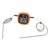 ZJchao Digital Meat Thermometer with Dual Probe Touchscreen Backlight Timer for Cooking Beef Chicken Turkey Fish Water