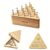 ZJRUI Beech Wood Cracker Barrel Peg Game, Classic Triangle Peg Solitaire Board Game, Portable Peg Board Game with Storage Box, Fun Triangle Peg Game Brain Teaser for Travel Party