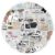 ZJSXINDI Stickers Aesthetic Waterproof Laptop Stickers Decals for Water Bottle Vintage Scrapbook Stickers for Journals Supplies Journal Planners (Newsprint)