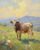 ZMHZMY Paint by Numbers for Teens Paint by Numbers Kits Longhorn Cow Drawing Home Decor 16×20 Inch,Without Frame