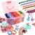 ZMMB Mermaid Bracelet Making Kit for Girls Ages 6-12 – 1200+ Rainbow Elastic Cloth Loom Bands in 12 Colors, DIY Craft Set with Mermaid Loom Tool, Storage Box – Great Birthday Gift for Kids