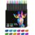 ZMoal Dual Tip Acrylic Paint Pens 12Pcs Acrylic Paint Marker 24 Color Double Tip Acrylic Marker for Painting Paper Wood Glass Cloth Double Ended Pen