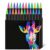 ZMoal Dual Tip Acrylic Paint Pens Double Headed Two Color Acrylic Marker Pens 24 Pieces 48