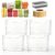 ZMWYQIX Crystal Clear Freezer Storage Bins – Clear Plastic Bins for Refrigerator and Pantry, Clear Storage Bins for Meat and Veggies, Instant Freezer Organization，L-4PC-Clear