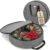 ZOBER 2 Pack Oxford Christmas Wreath Storage Container 48 Inch – Wreath Bag for Artificial Wreaths Box – Waterproof Fabric, Dual Zippered Wreaths Storage Bag With Strong Durable Handles – Gray