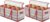 ZOBER Christmas Ornament Storage Box – Stores 128 Ornaments W/ 2 Sided Zipper – Flexible Plastic Christmas Ornament Storage Containers – 3 Inch Cube Compartments – Red (Pack of 2)