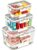 Zoeyingt BPA-Free Stackable Clear Kitchen Organizer Bins – 3 Pack with Lids & Handles for Fridge, Pantry, and Cabinets – Ideal for Clutter-Free RV Camping Storage