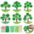 ZOIIWA Nature Classroom Poke-in Craft Kit Make Your Own Green Tree Ornament Plant Tree Crafts Kit Summer Poking Art Decor for Home Creative Activity Art Project School Party Decor Supplies 24 Sets