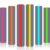 Zonon 18 Pcs Guided Reading Strips Colored Highlight Strip for Dyslexia