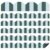 Zonon 24 Pcs Retro Green Stripe Magnetic Borders for Classroom Whiteboard 24ft Magnetic Bulletin Board Borders Scalloped Strips Trim Decoration for Classroom Back to School Office Chalkboard Wall Desk