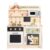 Zoolino Kids Play Kitchen Set Wooden Toys for Toddler 1-8 Pretend Cooking