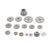 Zopsc 18Pcs Lathe Cutting Machine Gear Kit, Gray Iron