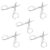 Zopsc Foldable Mini Scissors, 5 Pack with Portable Design