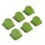 Zopsc Green Heavy Duty Stainless Steel Magnet Clips 6 Pack, Strong Fridge Clips for Whiteboard Kitchen Office Photos Notes Calendars, Surface Protection