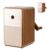Zopsc Hand Cranked Pencil Sharpener 5 Adjustable Levels Large Capacity Shavings Box, Incisive Alloy Steel Hob, Portable Art Pencil Sharpener for Students Home School (Brown)