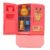 Zopsc Mini Fridge Toy Double Door Kitchen Set (Pink)