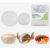 ZORAIS 200PCS Plastic Bowl Covers 2 Sizes Plastic Food Covers with Elastic Bowl Covers for Bread Proofing BPA-Free Plastic Wrap Reusable Food Covers for Large Bowls Plates Containers and Leftovers