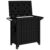 ZQQLVOO 3-in-1 Serving Cart Black Polypropylene 21.1 Gal