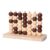 ZQsmgs 3D Wooden Four in A Row Game, Spatial Connect 4 Strategy Board Game, Brain Teaser Toy