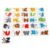 ZQsmgs Alphabet Letter Matching Flash Cards, A-Z Animal ABC Learning Blocks