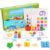 ZQsmgs Fun Number Matching Game, Wooden Counting Chips & Math Flash Cards